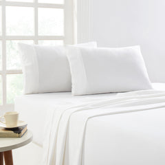 175 GSM Egyptian Cotton Flannelette Sheet Set Snowy by Park Avenue