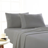 175 GSM Egyptian Cotton Flannelette Sheet Set Ash by Park Avenue