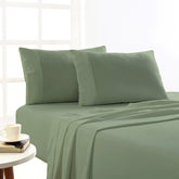 175 GSM Egyptian Cotton Flannelette Sheet Set Juniper by Park Avenue
