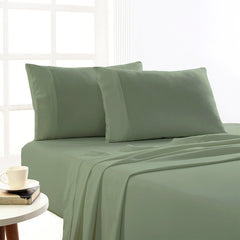 175 GSM Egyptian Cotton Flannelette Sheet Set Juniper by Park Avenue