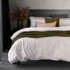 Bowie Flannelette Quilt Cover Set by Bambury