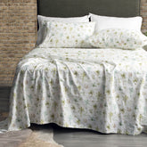 175 GSM Egyptian Cotton Flannelette Sheet Set by Park Avenue Capri Palm