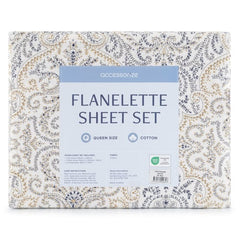 Maya Cotton Flannelette Sheet Set by Accessorize