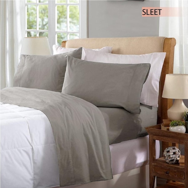100% Egyptian Cotton Sleet Flannelette Sheet Set