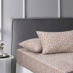 Lisa Green Printed Cotton Fitted Sheet Set by Accessorize