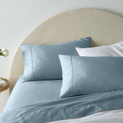1900TC Blue Cotton Rich Sheet Set by Accessorize