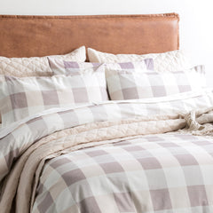 175 GSM Egyptian Cotton Flannelette Quilt Cover Set Buffalo Checks by Park Avenue