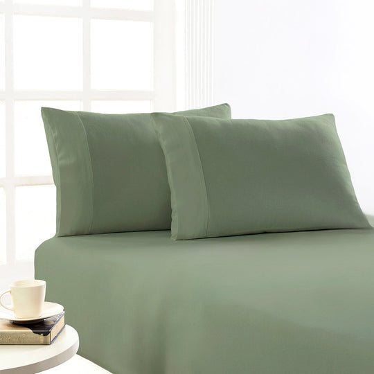 175 GSM Egyptian Cotton Flannelette Fitted and Pillowcase Set by Park Avenue Juniper