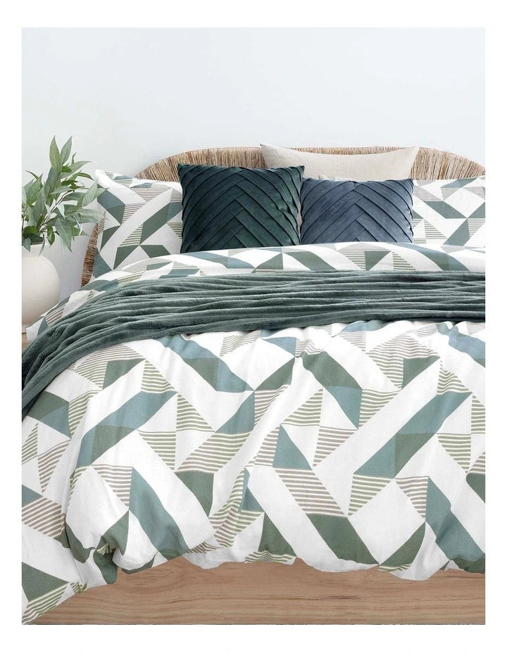 Onslow Flannelette Quilt Cover Set by Bambury