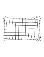 Grid Black Flannelette Sheet Set by Bambury