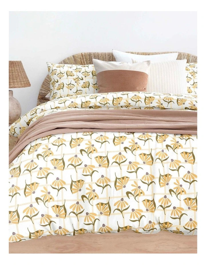Arlo Flannelette Quilt Cover Set by Bambury