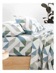 Onslow Flannelette Fitted Sheet Set by Bambury
