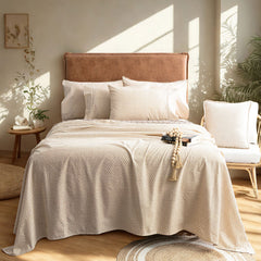 175 GSM Egyptian Cotton Flannelette Sheet Set Diamond by Park Avenue