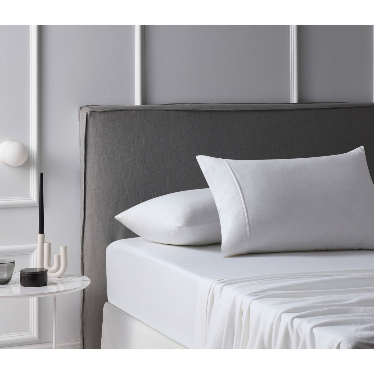 White Cotton Flannelette Sheet Set by Accessorize