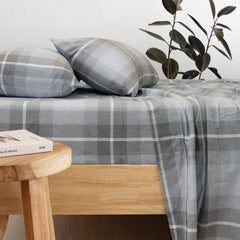 Harrison Flannelette Sheet Set by Bambury