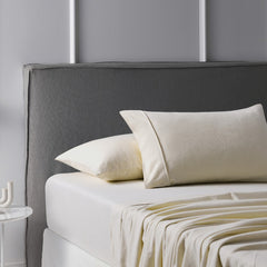 Ivory Flannelette Cotton Sheet Set by Accessorize
