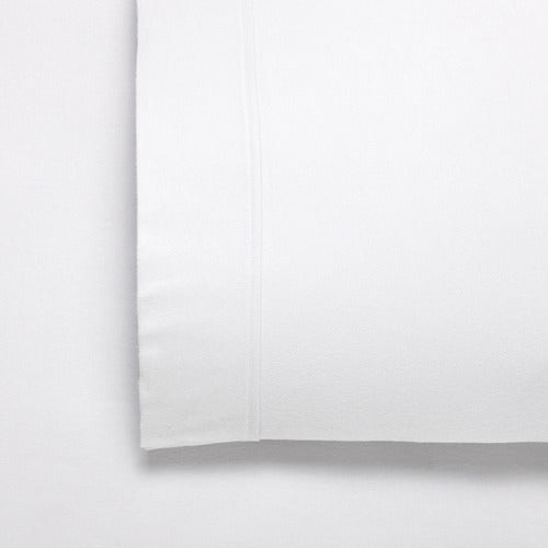Fletcher White Flannelette Cotton Sheet Set by Bianca